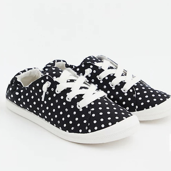 torrid Shoes - Torrid Black Polka Dot Sneakers 8W